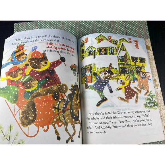 Jingle Bells A Little Golden Book 1964 Illustrated By J.P. Miller Vintage Childr - Picture 4 of 8